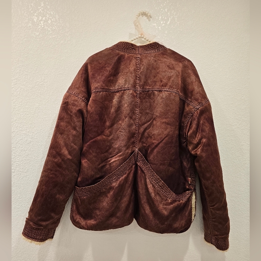 FREECITY x Anthropologie Faux Shearling Jacket S - Picture 2 of 15